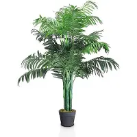 KOMFOTTEU 110 cm hoog Kunstplant, kunstboom, kamerplant met bloempot, decoratieve plant, bureauplant, modieus, kamerplant