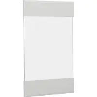 Vicco R-Line Keukenfront – 39.6 x 59 cm meubelfront voor de glazen hangkast Wit Landhuis