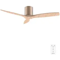 Cecotec Plafondventilator EnergySilence Aero 5400 Classic 40W Ø132cm Goud Hout 6 Snelheden