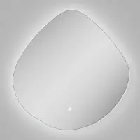 Luca Varess Organic organische badkamerspiegel 60 x 60 cm met spiegelverlichting en anti-damp