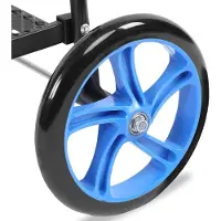 SereneLife Achterwielen Vervangingsset - Rubberen Zwenkwielen - Thermoplastisch Rubber - Geschikt voor Opvouwbare Boodschappenwagens - Soepel & Stil Rollend