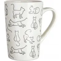 Banquet Keramische Mok met Kattenprint - 450 ml