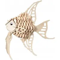 Sea-Land Houten 3D Puzzel Gouden Vis - H010