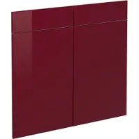 Vicco R-Line Keukenfront – 79.2 x 70.8 cm meubelfront voor de onderkast met lades Rode hoogglans