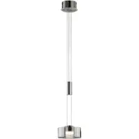 FISCHER&HONSEL GMBH Hanglamp LAVIN, dimbaar, alu / grijs / zink, Woon-/ Eetkamer, metaal, Modern, hanglamp