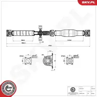 ESEN SKV 76SKV169 Aandrijfas