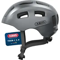 ABUS Fietshelm - Youn-I 2.0 - Grafiet Silver - - 48-54 cm - Fietshelmen