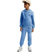Nike Sportswear Club Fleece Joggingpak Hooded Kids Blauw Wit