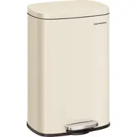Songmics Keukenafvalbak – 50 liter – afvalbak – Beige