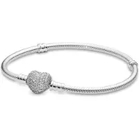 Pandora Armband zilver met Hartsluiting 23 cm