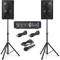 VONYX VX210 Complete geluidsinstallatie voor zang - 2x 10 inch