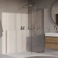 Brauer Orion inloopdouche helder glas 90x200 incl. glascoating chroom