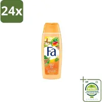 Fa – Douchegel – Bali Kiss – 250 ml - Voordeelverpakking - 24 stuks - Douchegel - Tropische geur