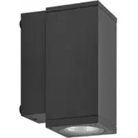 Deko-light LED-wandlamp buiten ShoreLine Pro Square, dimbaar, zwart, Aluminium, Modern, LED wandlamp buiten