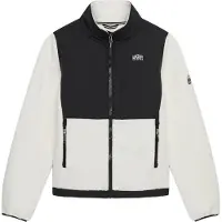 Superdry Fleece jas zwart / wolwit
