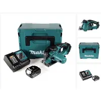 Makita DCS 552 RG1J 18 V accu metalen handcirkelzaag 136 mm in Makpac + 1x 6,0 Ah accu en lader + zaagblad en veiligheidsbril