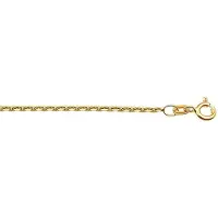 The Jewelry Collection Doublé 10/000 Collier anker gediamanteerd 1 3101023 42