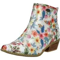 LAURA VITA Enkellaarsjes blauw / rood / wit
