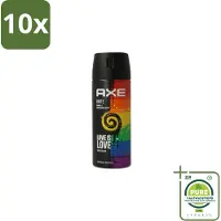 Axe 10 x Deodorant Bodyspray Unite 150 ml - Grootverpakking - Deodorant Spray - Zweetgeur Bestrijding - Mannelijke Geur - Frisse Geur - Dagelijks Gebruik