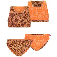 Just Beach - Inside out girls bikini - Palm tree ao - Maat 134-140