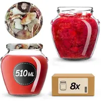 Kadax Amphora Jar fi82 510ml + deksel wz24 Paddenstoelen