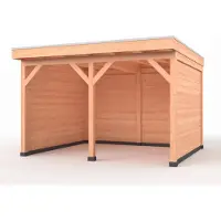 Westwood Douglas overkapping, 500 x 400, met achterwand en twee zijwanden, Comfort Plus