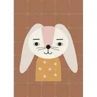 IXXI Hey Baby, Little Otja - 100 x 140 cm - Gratis ophangtool - Grote wanddecoratie en posters - Fantasierijk, Cartoonesk, Speels, Grafisch Ontwerp