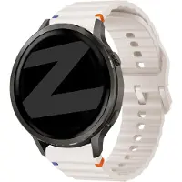 Bandz Siliconen 'Wave' bandje geschikt voor Garmin Vivoactive 4s / Vivomove 3s / Venu 4 - 41mm / Venu 3s / Venu 2s / Forerunner 265s / Forerunner 255s - Sterrenlicht