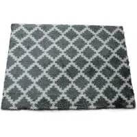 Zala living Vloerkleed Maroko D.Grijs 50x70cm - Wasbare Velours Deurmat