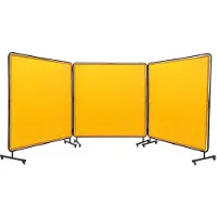 Vevor 3-paneels lasgordijn 1,8 x 1,8 m lasbeschermingsgordijn van vlamvertragend vinyl
