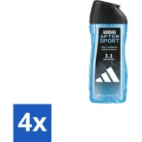 Adidas Shower Gel After Sport 250 ml - Voordeelverpakking - 4 stuks