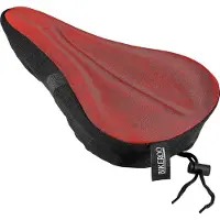 OEM Fietszadelkussen, 27,9 x 17,8 cm, gevoerd, gelfietszadelhoes, compatibel met peloton, verstelbaar voor mannen en vrouwen, comfort op stationaire oefeningen en universele fietszadels