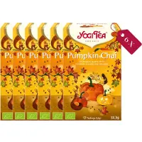 Yogi tea Pumpkin Chai Bio - Biologische Kruidenthee met Pompoen, Kaneel en Gember voor Een Warme en Kruidige Herfstervaring - Tray van 6 Stuks