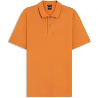 BOSS Black Pallas pique poloshirt oranje