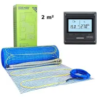 Grand Meyer Elektrische vloerverwarmingsset 2 m², 170 W/m² + HW800 Thermostaat,