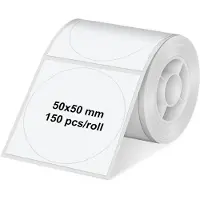Olympia 6324 Etiketten (rol) 50 x 50 mm Thermisch papier Wit 1 stuk(s) Universele etiketten