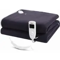 Zilan - Elektrische deken - Elektrische deken 1 persoons - 150 x 80 cm - snelle opwarmtijd - wasbaar - Zwart