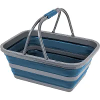 Brunner Holdall Opvouwbare Mand - Blauw - 16 Liter - Stevig TPE/PP - Ruimtebesparend - Lichtgewicht - 46.1 x 34.2 x 18.4 cm