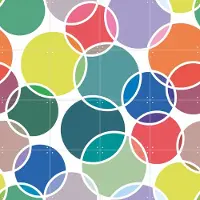 IXXI Gallery, Markus Laible - 80 x 80 cm - Gratis ophangtool - Grote wanddecoratie en posters - Kleurrijk, Grafisch Ontwerp, Geometrische Kunst