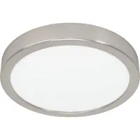 Eglo Led plafonnière Fueva 6 rond - rvs - Ø 21,1cm