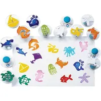 Colorations stempelset zeeleven - creatieve stempels voor kinderen 14-delig.