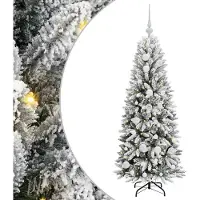 vidaXL Kunstkerstboom Wit 120 cm PVC en plastic en staal en PE