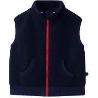 Ducksday - bodywarmer - sherpa fleece - unisex - Donkerblauw - maat 98/104 - 4 jaar - PFAS vrij
