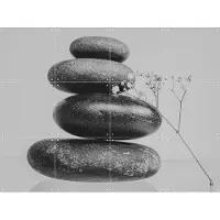 IXXI Balanced Zen, Sander van Laar - 80 x 60 cm - Grote wanddecoratie en posters - Minimalisme, Fotografie, Woonkamer, Slaapkamer, Natuur