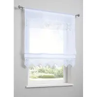 Bonprix Vouwgordijn met gehaakte boord maat h/b: 130/80 cm