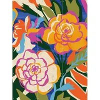 IXXI Gardenia, Megan Gallagher - 60 x 80 cm - Gratis ophangtool - Grote wanddecoratie en posters - Digitale Kunst, Kleurrijk, Speels, Illustraties