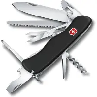 Victorinox Outrider Black Zwitsers Zakmes - 14 Functies - Zwart