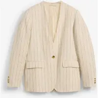 Bonprix Blazer zonder kraag, van linnen 48