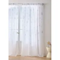 Bonprix Transparant gordijn met sneeuwvlokken (1 stuk) maat H/B: 225/135 cm