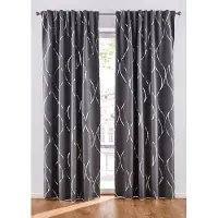 Bonprix Verduisterend gordijn met glanzende print (1 stuk) maat H/B: 145/130 cm